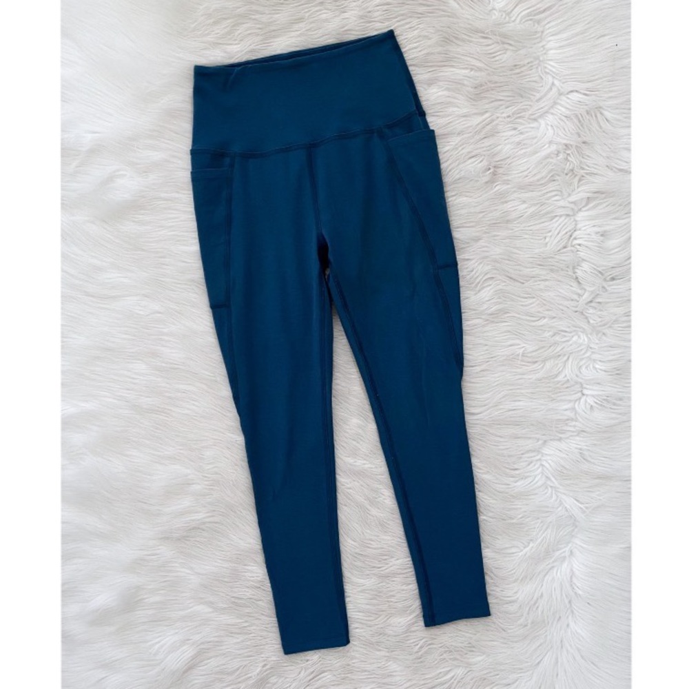 Beyond Yoga Blue Teal High Waisted Pocket Leggings